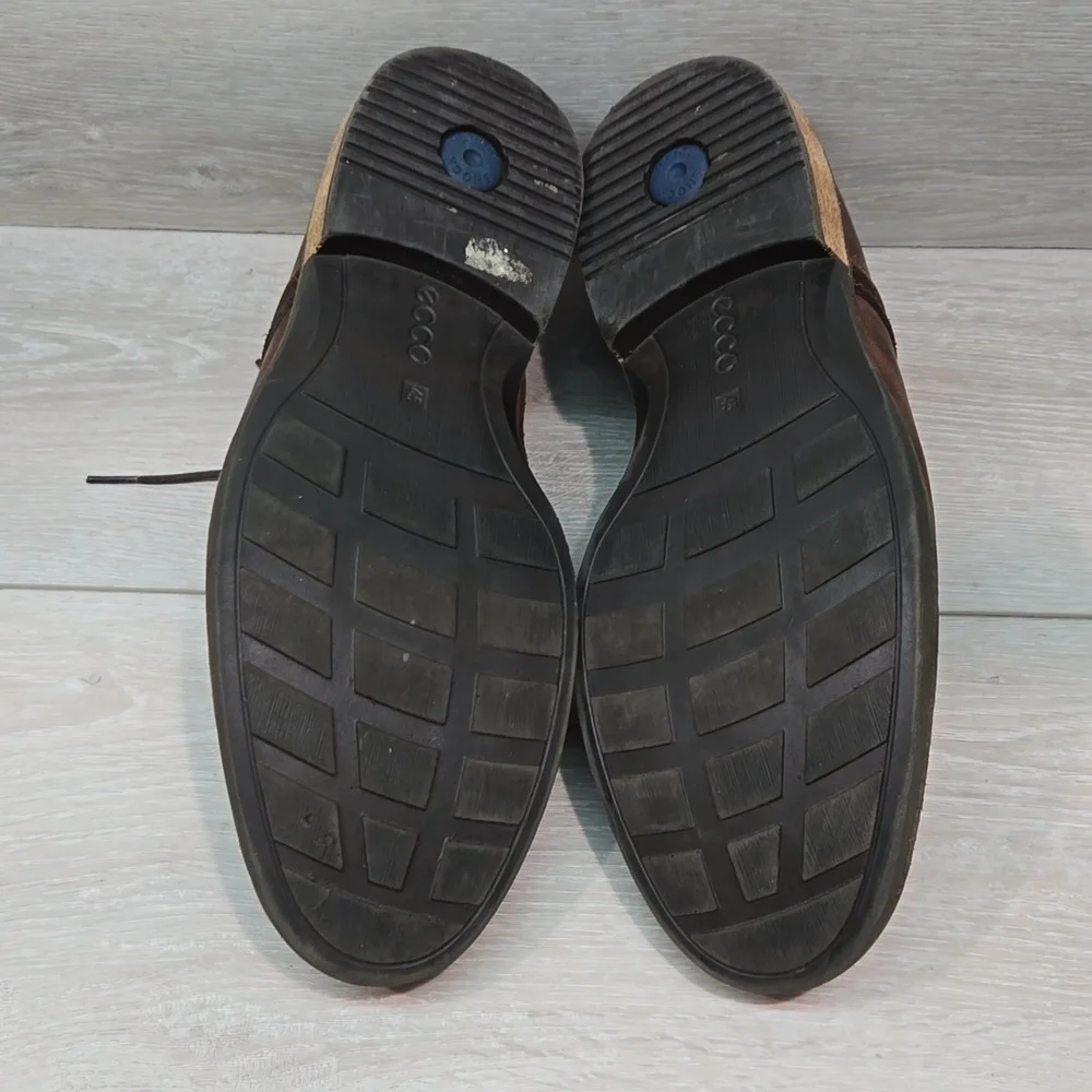 Ecco Mens Kenton Plain toe  Leather Oxford Loafer Slip on shoes sz 45/11-11.5